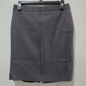 Classic Black and White Patterned Skirt